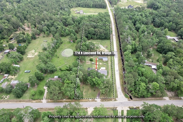 7714 N Linscomb Rd, Vidor, TX 77662 - birds eye view of property
