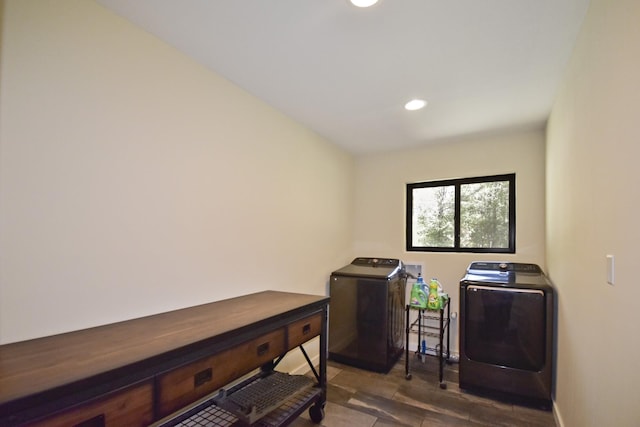 90 Blanton Rd, Lumberton, TX 77657 - office space featuring independent washer and dryer, recessed lighting, and wood finished floors