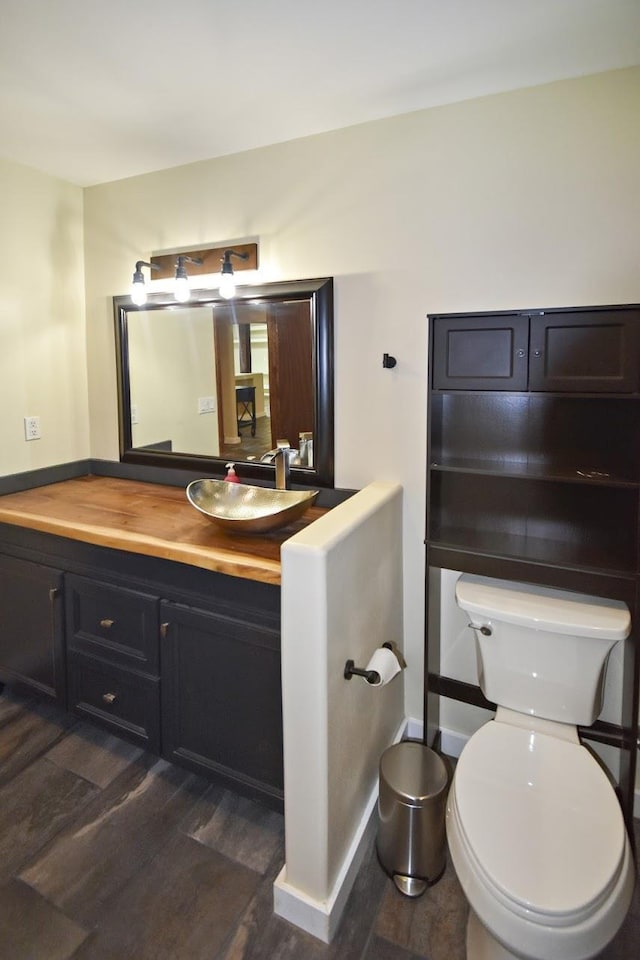 90 Blanton Rd, Lumberton, TX 77657 - half bath with vanity and wood finished floors