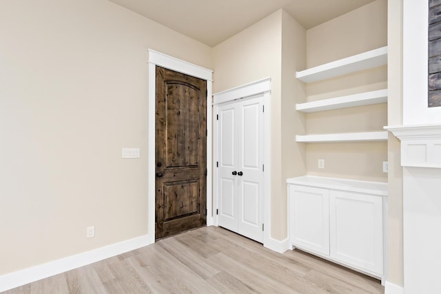 interior space featuring light hardwood / wood-style flooring