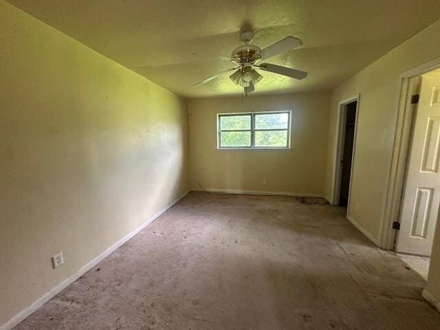 5935 Falcon Ln, Beaumont, TX 77708 - unfurnished bedroom featuring baseboards and ceiling fan