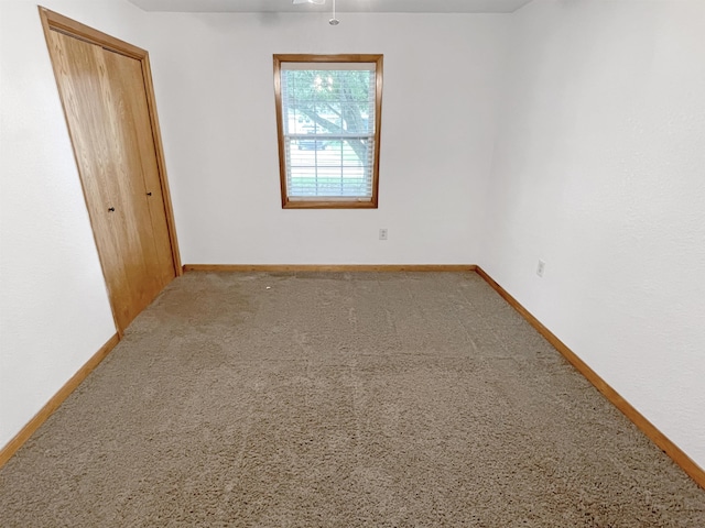 spare room with carpet floors