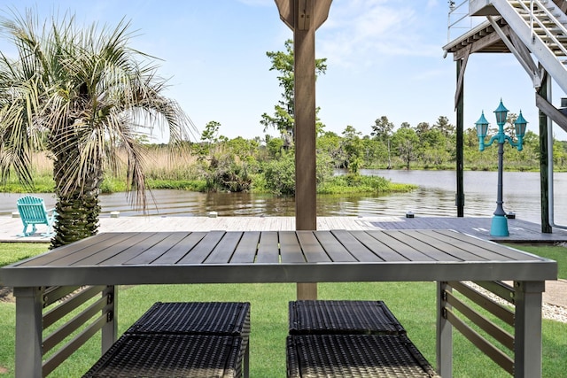 200 Skylark Ave, Bridge City, TX 77611 - deck featuring a water view