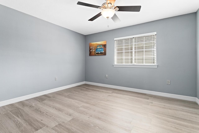 200 Skylark Ave, Bridge City, TX 77611 - empty room featuring light wood-style flooring and ceiling fan