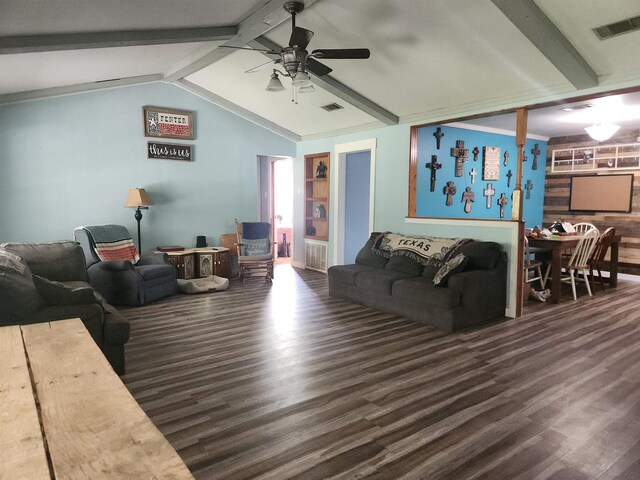966 W Fm 1013, Kirbyville, TX 75956 - living area with wood finished floors and ceiling fan