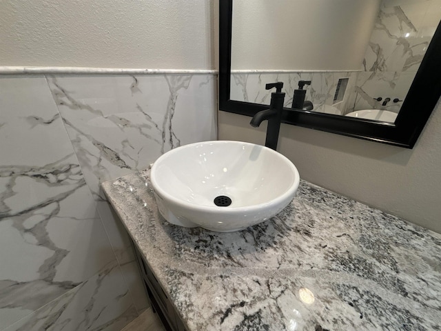 interior details featuring sink