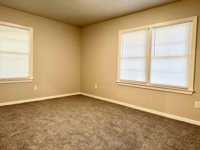 view of carpeted empty room