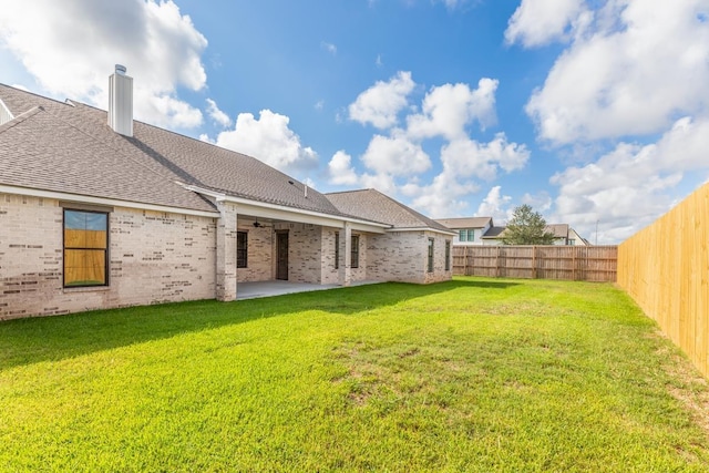 view of yard with a patio