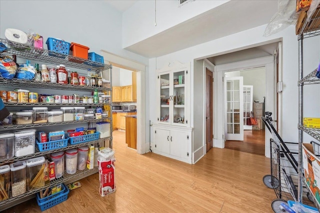 view of storage area