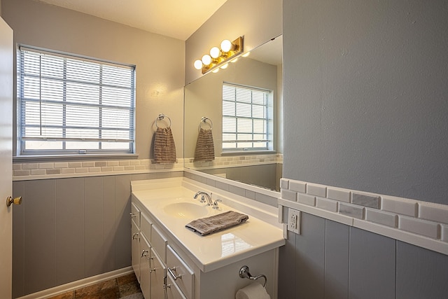 11 Finwick Dr, Orange, TX 77632 - bathroom with wainscoting and vanity