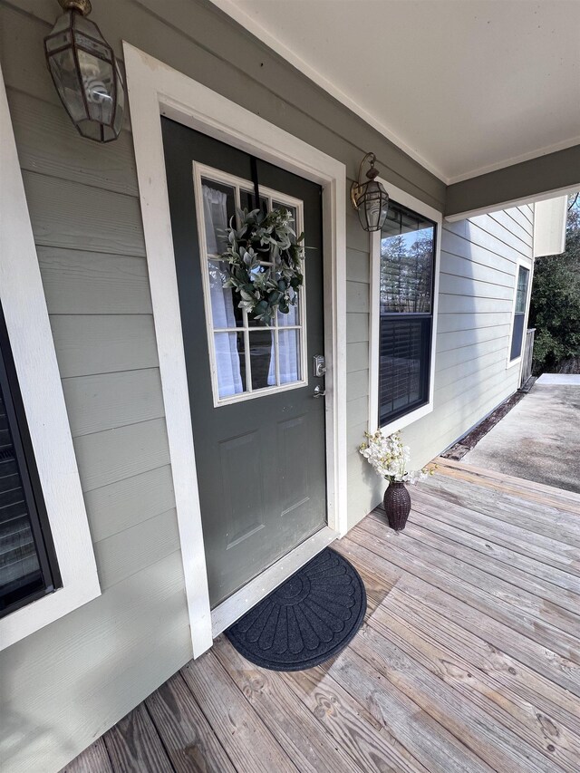 exterior space featuring ceiling fan