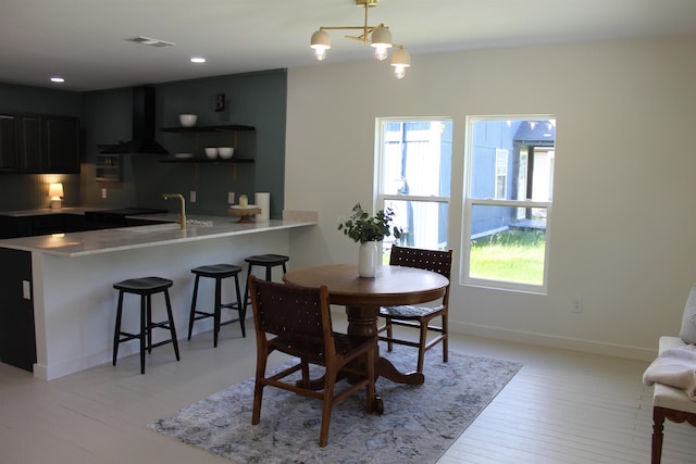 111 Sycamore St, Port Neches, TX 77651 - dining room featuring light wood-style flooring