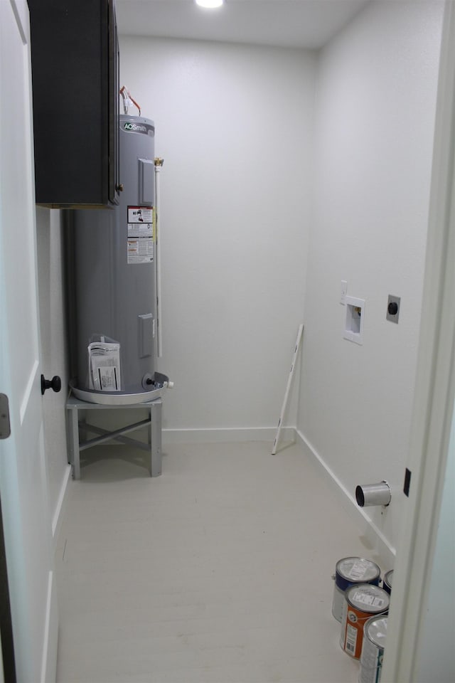 111 Sycamore St, Port Neches, TX 77651 - washroom featuring electric dryer hookup, washer hookup, and cabinet space