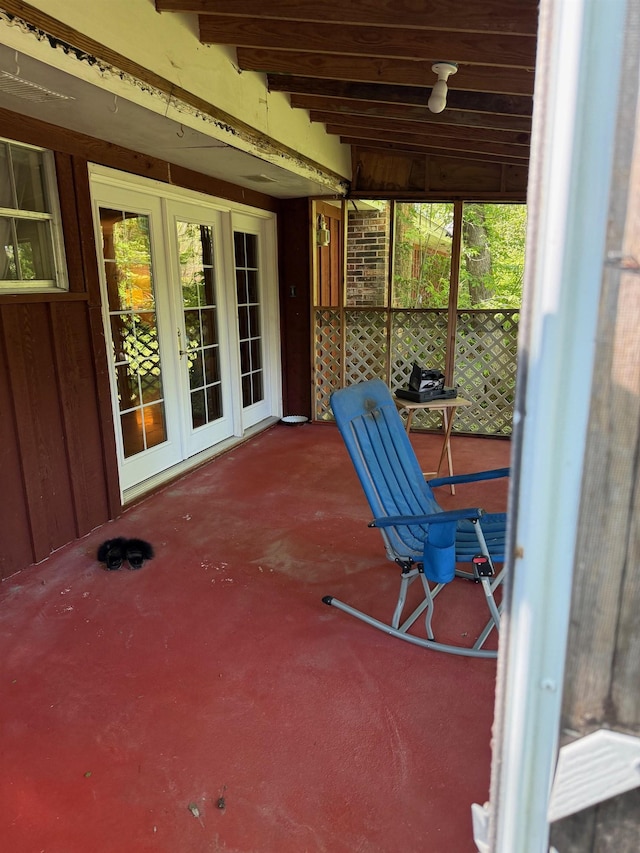 view of patio / terrace with french doors