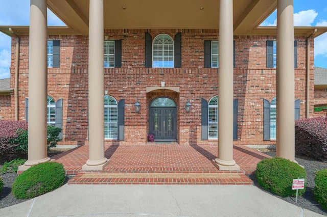 2250 Savannah Trce, Beaumont, TX 77706 - entrance to property with brick siding and french doors
