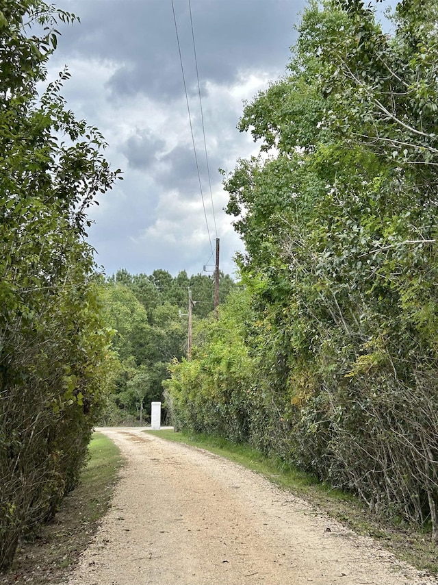 view of road