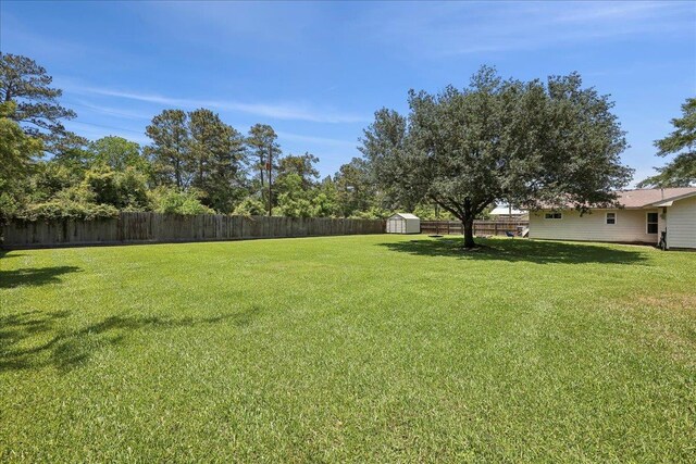 233 Spooner St, Orange, TX 77630 - view of yard featuring a shed and an outbuilding