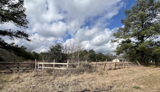 view of yard featuring a rural view