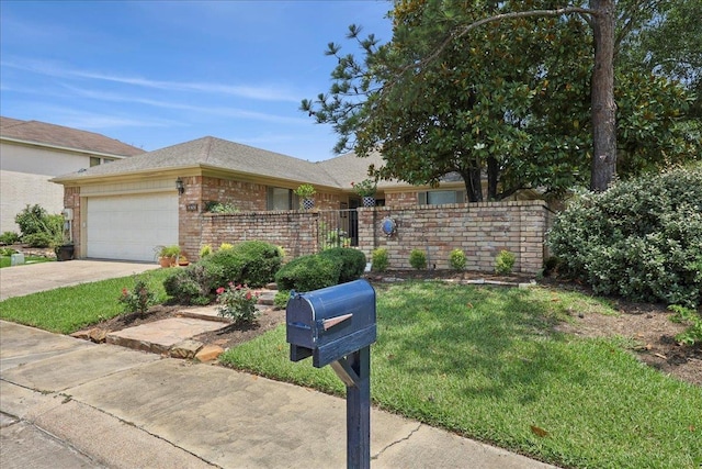 6650 Windwood Ln, Beaumont, TX 77706 - view of front facade featuring brick siding, a garage, concrete driveway, and roof with shingles