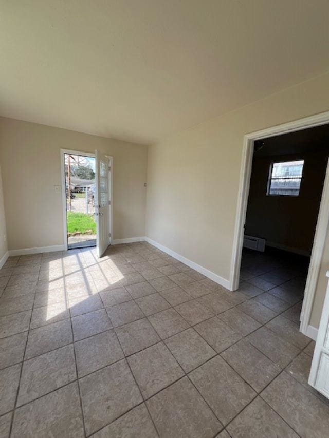 view of tiled empty room