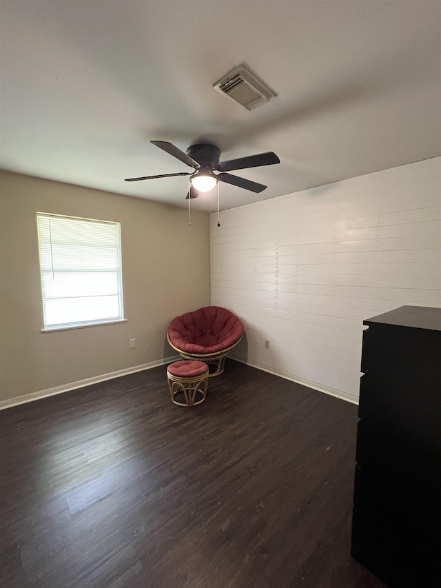 100 Cypress Bnd, Village Mills, TX 77663 - unfurnished room with dark wood finished floors and a ceiling fan