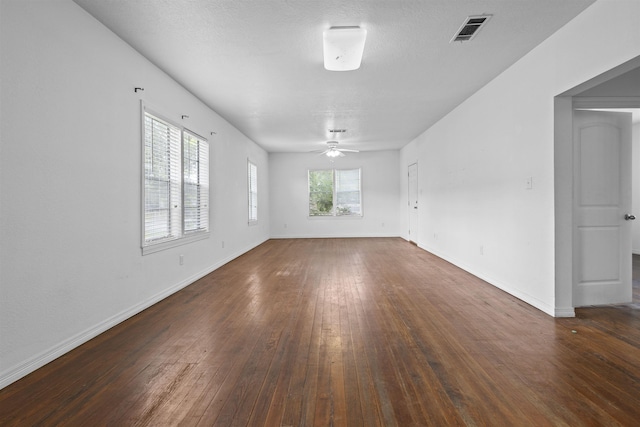 815 N 14th St, Nederland, TX 77627 - empty room featuring wood-type flooring, a ceiling fan, and baseboards