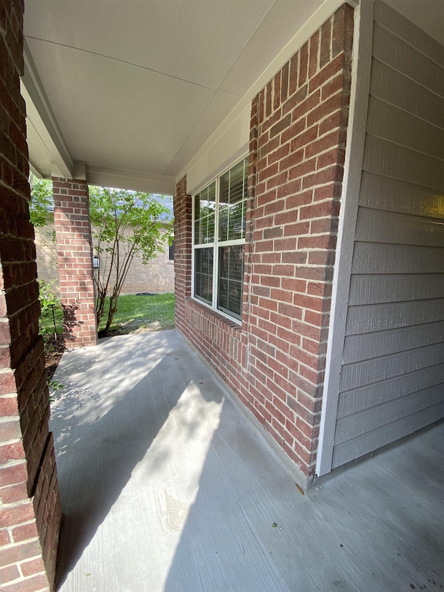 view of patio with covered porch