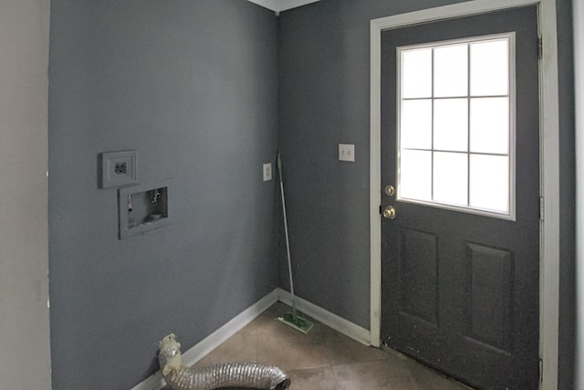 interior space with baseboards