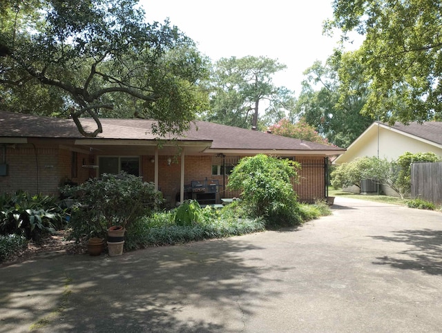 view of side of home with cooling unit