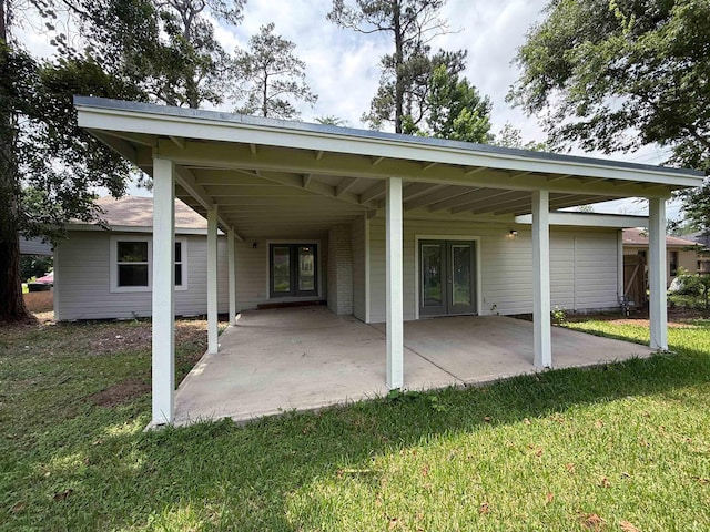 2370 Central Dr, Beaumont, TX 77706 - view of patio / terrace featuring french doors