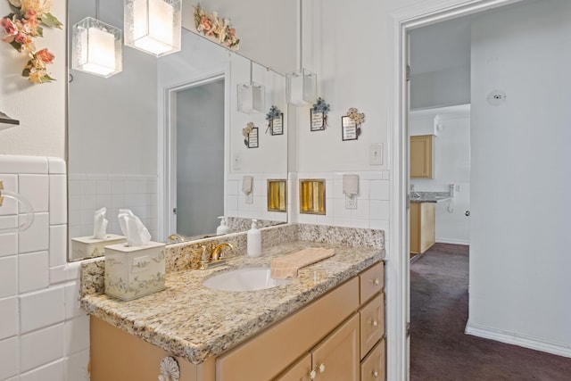 bathroom featuring vanity