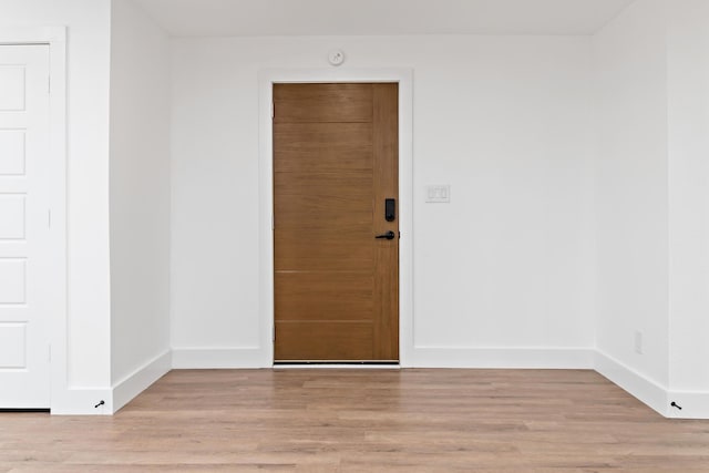 interior space with light wood-type flooring