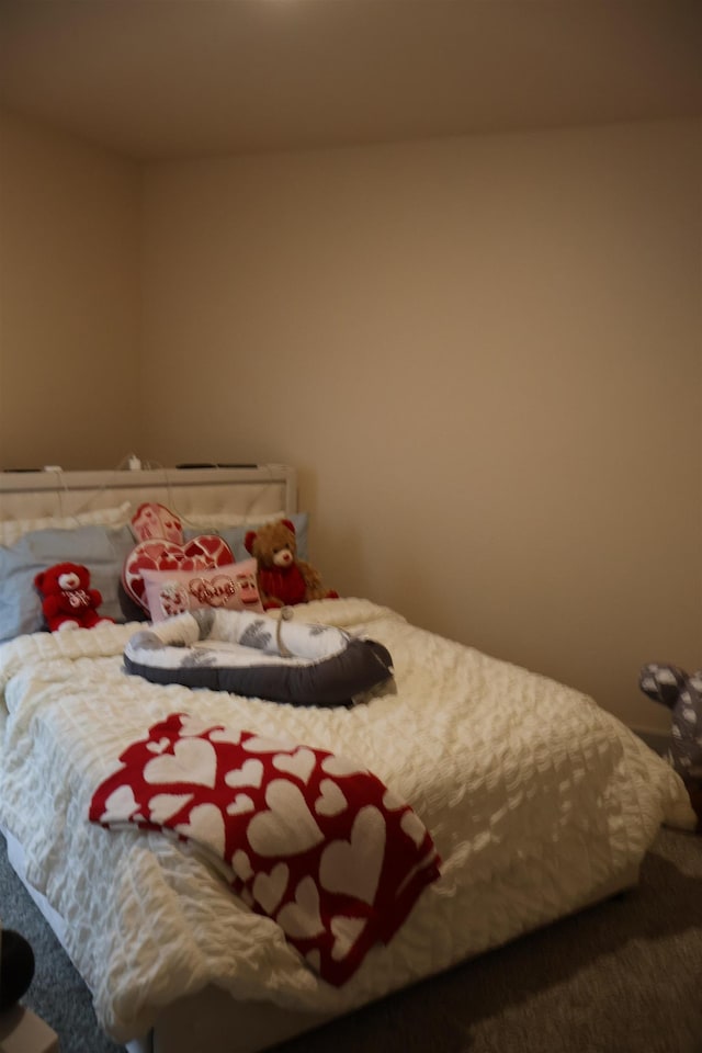 bedroom with carpet floors