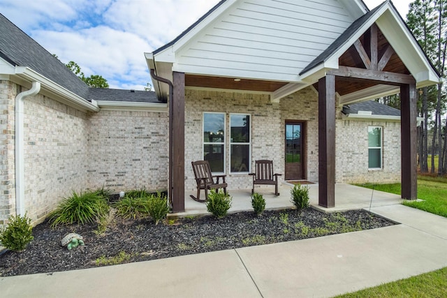 exterior space featuring a porch