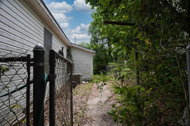 view of property exterior with cooling unit