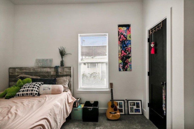 bedroom featuring carpet flooring