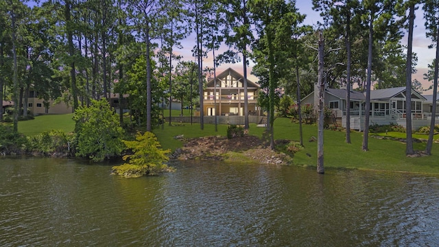 view of water feature