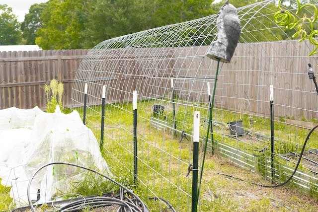 1100 Mitzi Rd, Vidor, TX 77662 - fenced yard with a vegetable garden