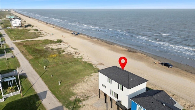 1326 Emerald Dr, Port Bolivar, TX 77650 - bird's eye view of extended coastline