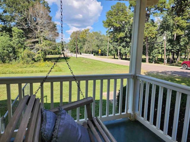 balcony with a porch