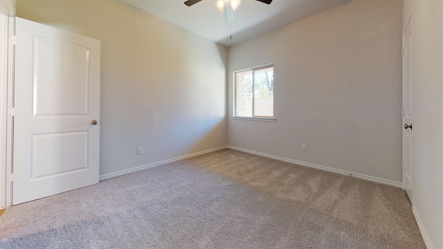 225 Sycamore Ct, Lumberton, TX 77657 - empty room with a ceiling fan and carpet floors