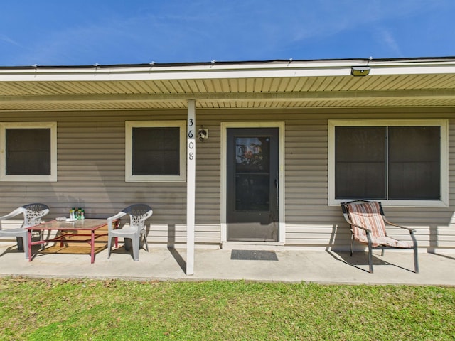 exterior space with a patio area