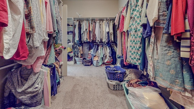 6570 Merrick Ln, Beaumont, TX 77706 - spacious closet with carpet floors