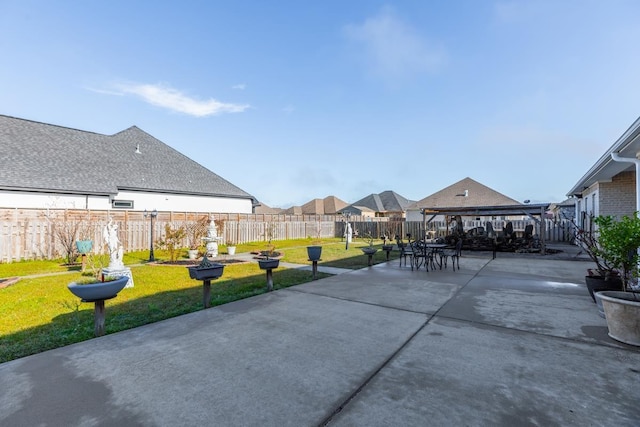 view of patio / terrace featuring a fenced backyard