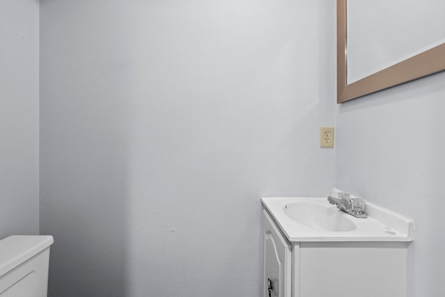 1003 Park Mdw, Beaumont, TX 77706 - half bathroom featuring toilet and vanity