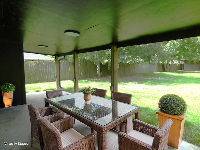 5335 Idylwood St, Beaumont, TX 77703 - view of patio with outdoor dining space