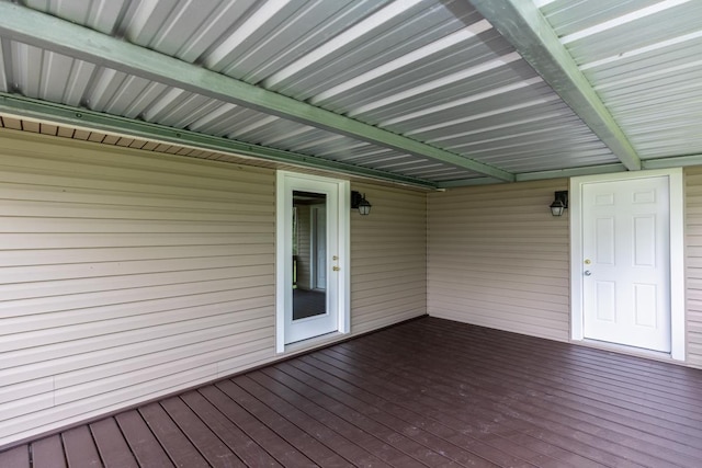view of deck