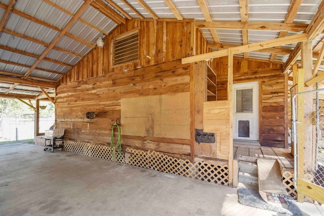 view of horse barn