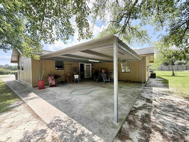 197 Osborne Dr, Bridge City, TX 77611 - view of patio / terrace featuring central AC unit