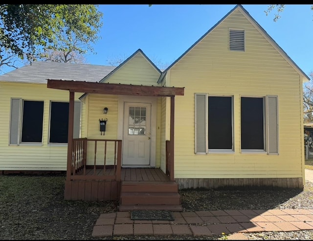 view of bungalow-style house